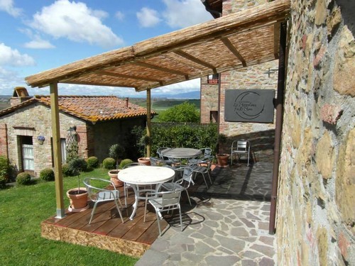 Pergola legno addossata a - in,